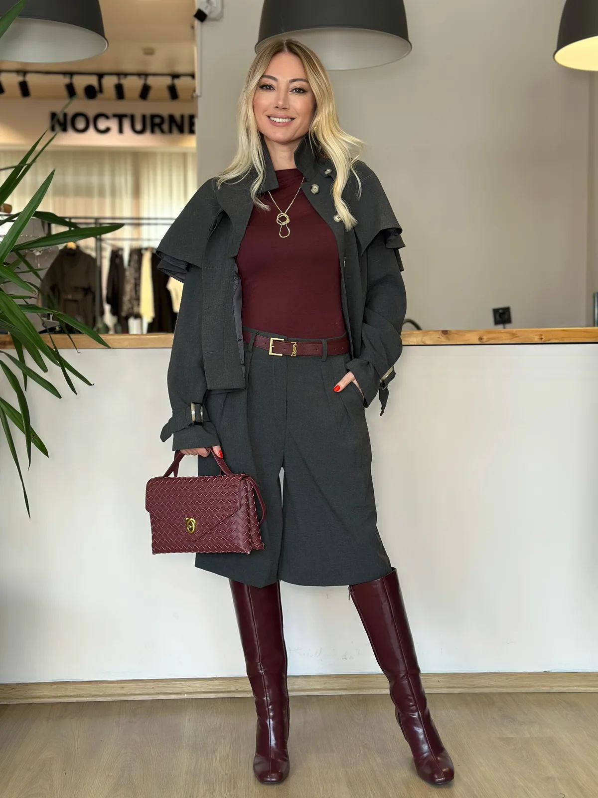 Antrasit Bermuda Şort Askı0019 - ₺1.102,49 | ASKI BOUTIQUE Balat Antrasit Bermuda Şort Askı0019 Şort - Detay Görseli 3 | ASKI BOUTIQUE Balat