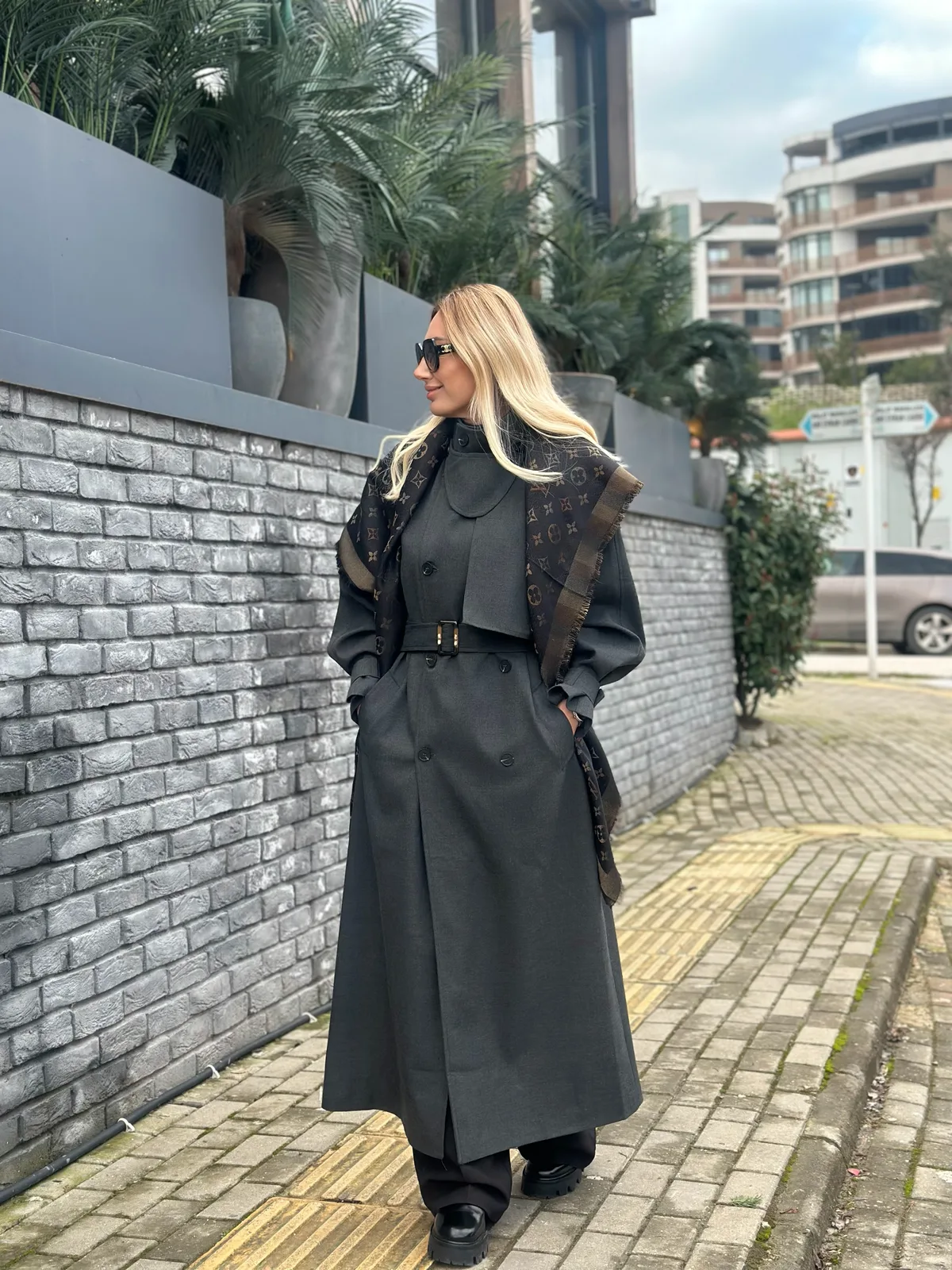 Antrasit Kuşaklı Helena Trençkot Askı0065 - ₺4.499,99 | ASKI BOUTIQUE Balat Antrasit Kuşaklı Helena Trençkot Askı0065 Trençkot - Detay Görseli 3 | ASKI BOUTIQUE Balat