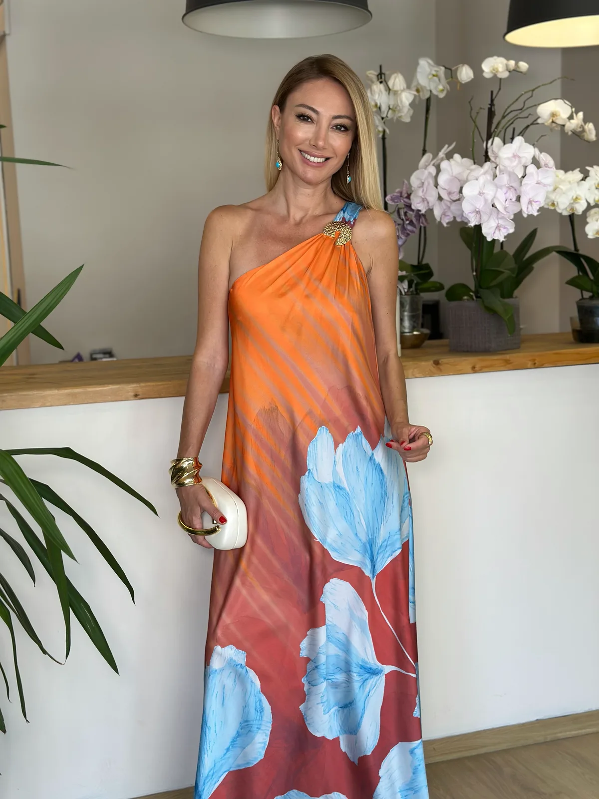 Orange Tasarım Tek Omuz Elbise Askı00203 - ₺4.769,99 | ASKI BOUTIQUE Balat Orange Tasarım Tek Omuz Elbise Askı00203 Elbise - Detay Görseli 3 | ASKI BOUTIQUE Balat