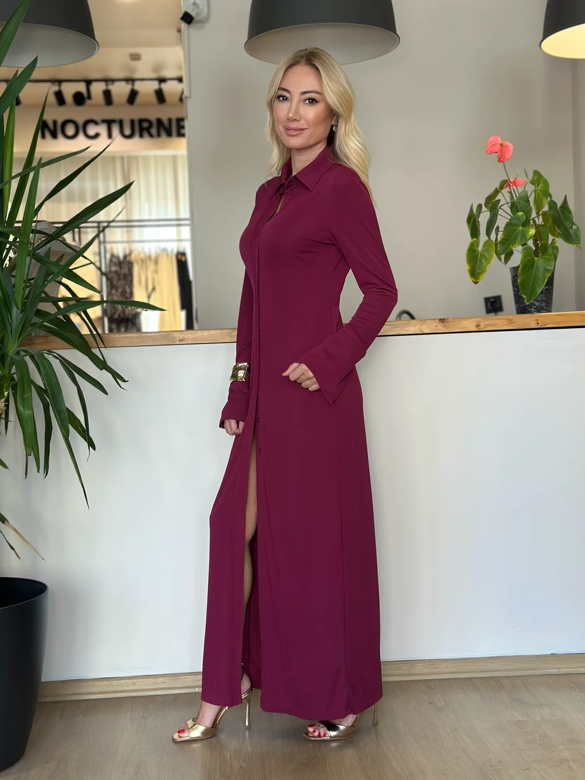 Sırt Dekolteli Fuşya Elbise Askı0071 - ₺1.999 | ASKI BOUTIQUE Balat Sırt Dekolteli Fuşya Elbise Askı0071 Elbise - Detay Görseli 4 | ASKI BOUTIQUE Balat
